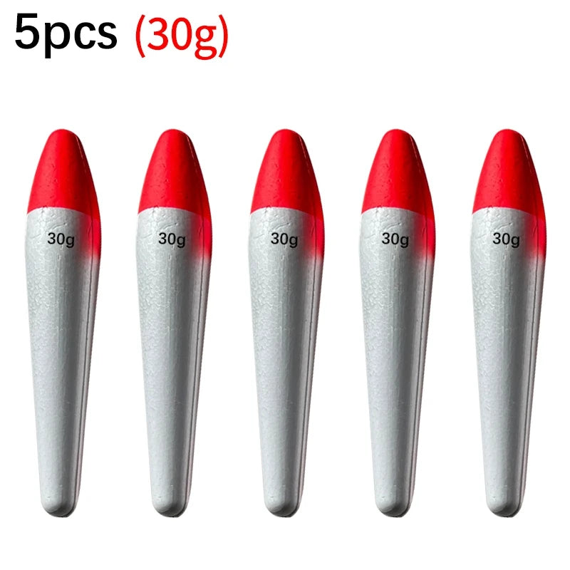 5Pcs Sea Fishing Buoys Floats EVA Casting Fishing Stick Float 2g-50g Saltwater Fishing Bobber Flotador Fishing Tackle pesca