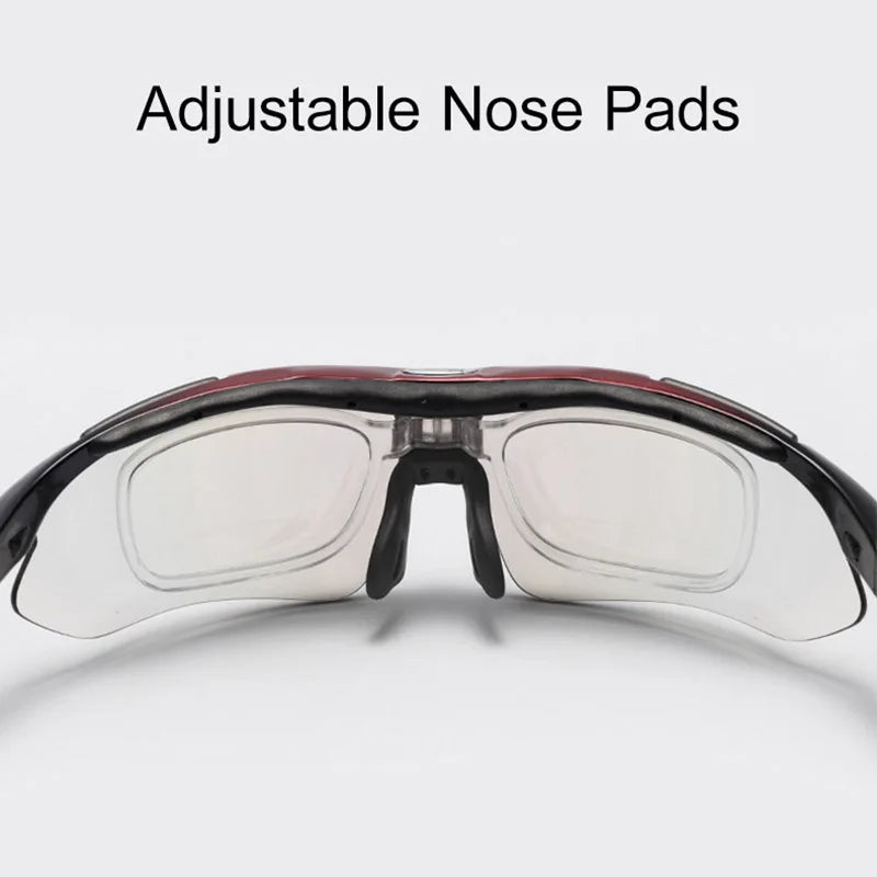 ROCKBROS Photochromic Bicycle Glassess Cycling Glasses Polarized Sunglasses Myopia Frame MTB Mountain UV400 Bicycle Goggles