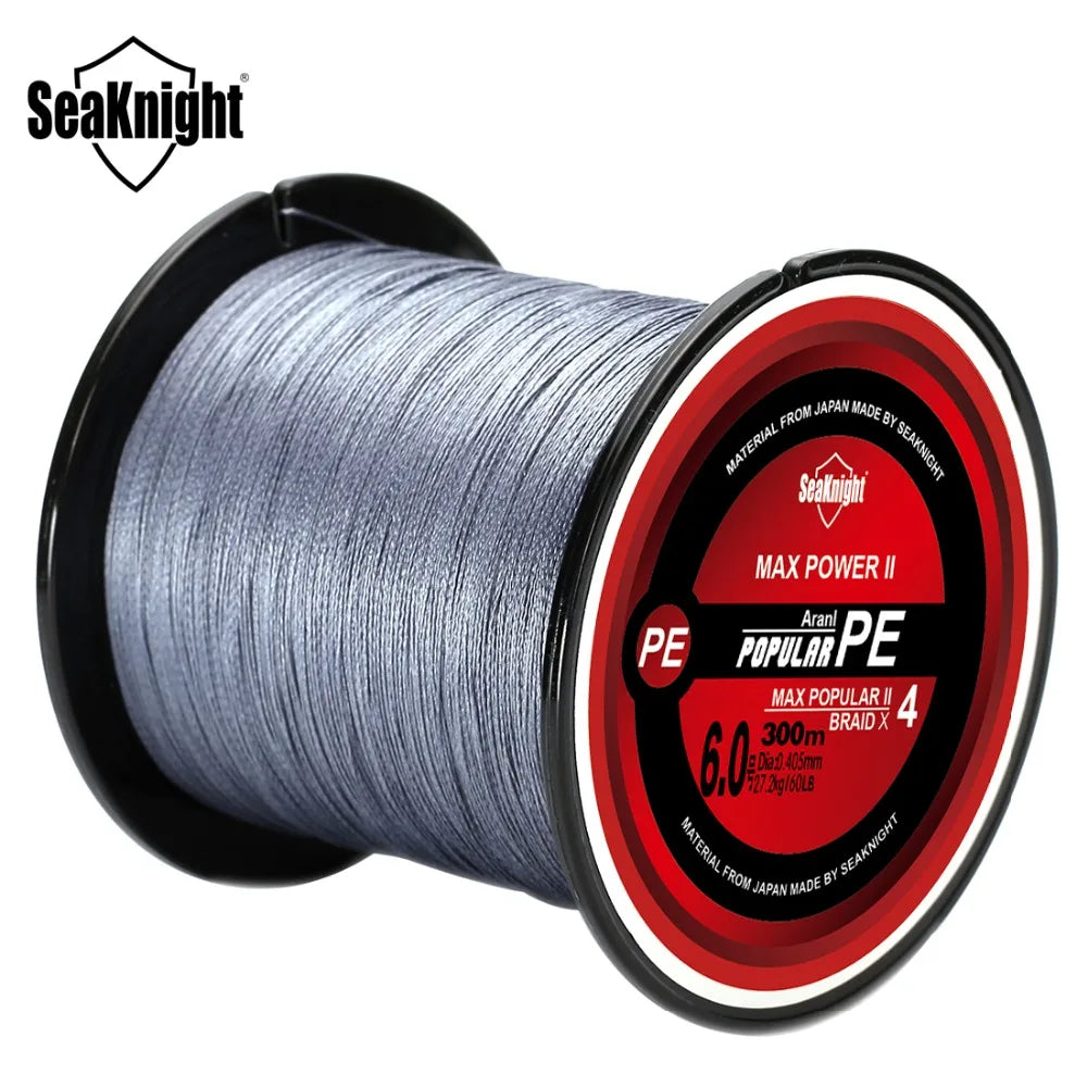 Brand TriPoseidon Series 300M 330Yards PE Braided Fishing Line 4 stands 8 10 20 60LB Multifilament Fishing Line