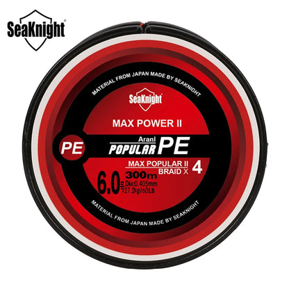 Brand TriPoseidon Series 300M 330Yards PE Braided Fishing Line 4 stands 8 10 20 60LB Multifilament Fishing Line