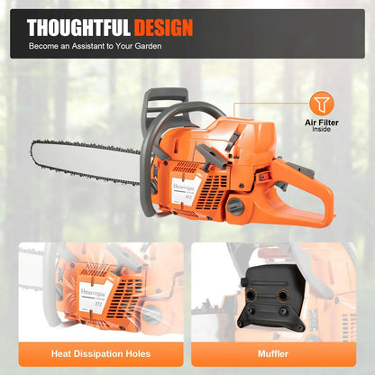 72CC 24" 2 Stroke Durable Chainsaw. well built, easy to start.