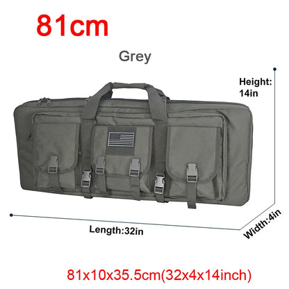 32 38 42 48 inch Tactical Double Rifle Case Molle Rifle Bag Sniper Airsoft Gun Case Backpack Hunting Gun Holster
