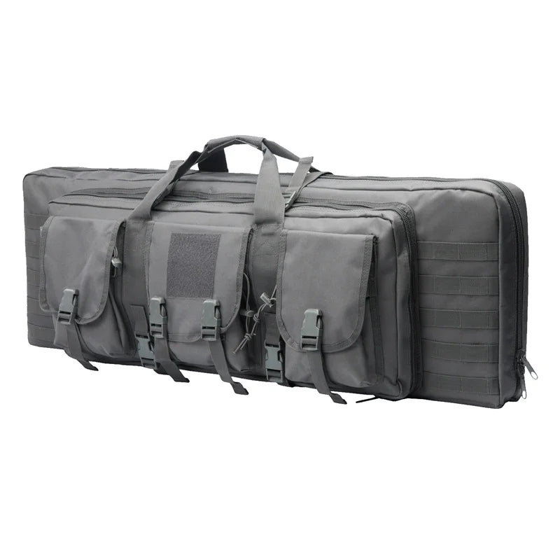 32 38 42 48 inch Tactical Double Rifle Case Molle Rifle Bag Sniper Airsoft Gun Case Backpack Hunting Gun Holster
