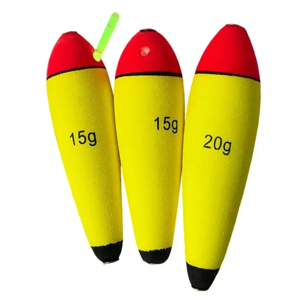 3pcs Peche 10g-100g Foam Fishing Float Elastic EVA Material Floating Buoyancy Buoyancy Fishing Tackle Water Sports