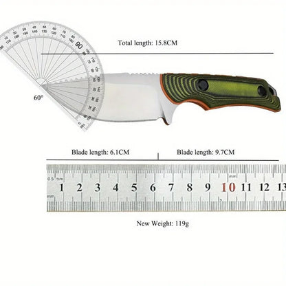 BM 15017 Two-tone G10 Handle 8Cr13Mov Blade Fixed Blade Straight Knife Outdoor Hunting Self-defense EDC with Sheath Knives