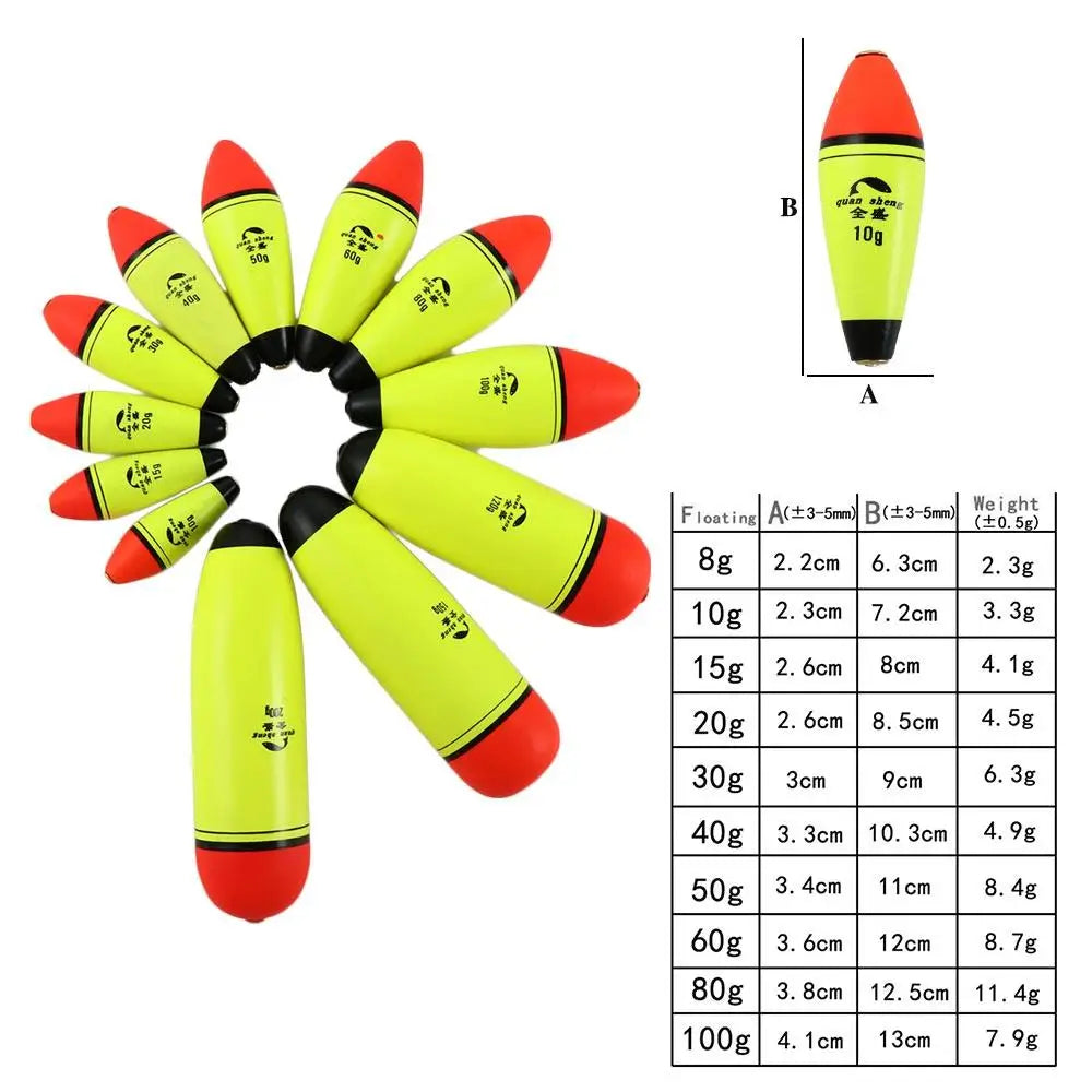 1pc 8g-200g FLYSAND Fishing Float  EVA Floats Fish Floater Bait For Sea Fishing Tackle Accessories