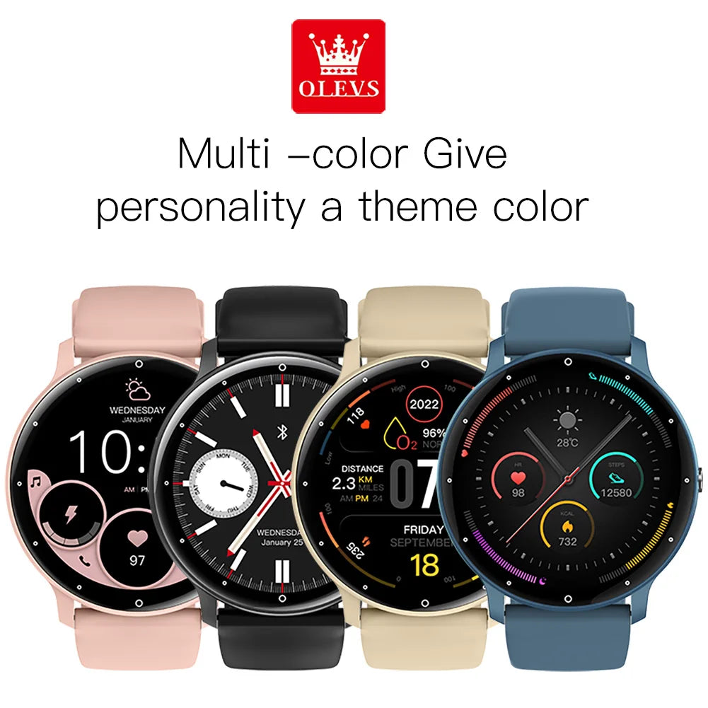 OLEVS 8201 Smart Watch Original Multifunctional Lectronic IP67 Waterproof Sports Fitness Tracker Health Bluetooth Smartwatch