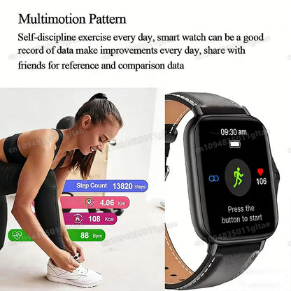 Smart Watch Android IOS Phone 1.83 Inch Color Screen Bluetooth Answer Call Fitness Watches Tracker Smartwatch Women Men New Ht30