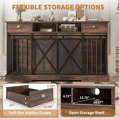 XL Heavy Duty Doube Dog Crate with Divider