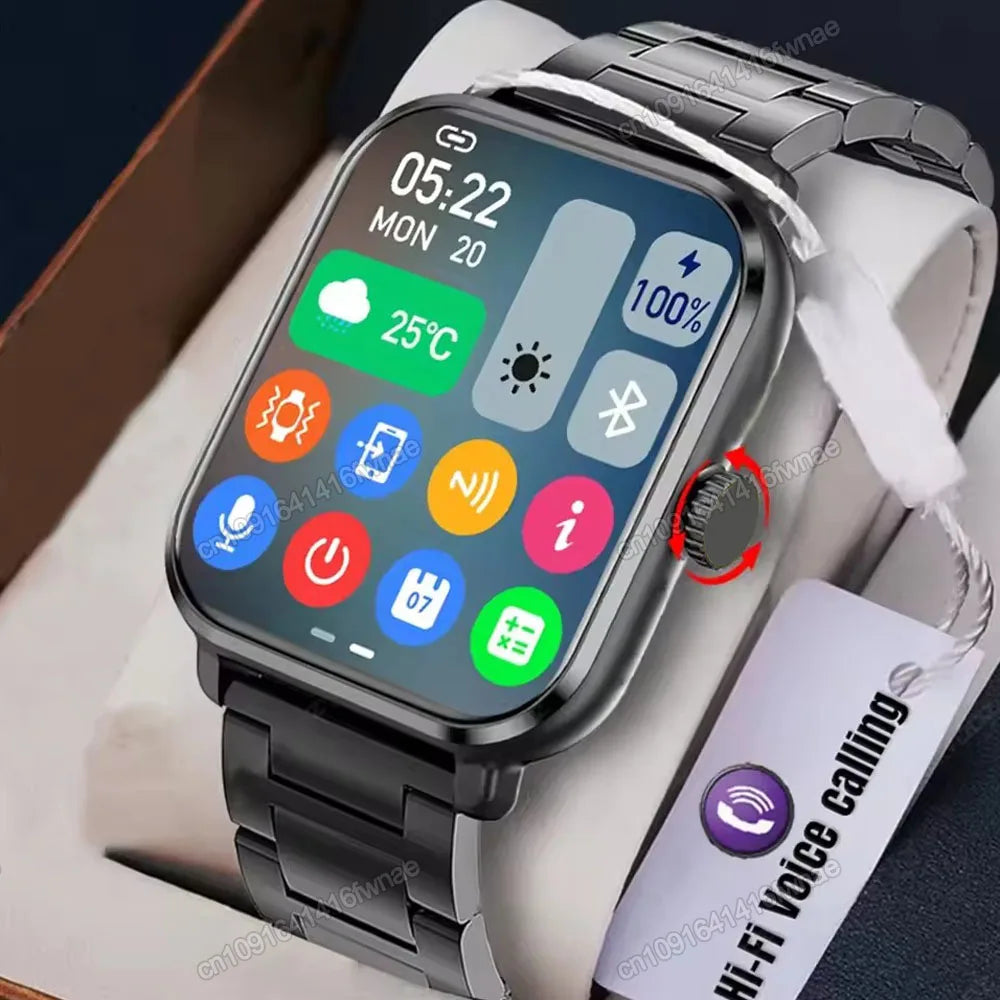 2026 New Smart Watch 2.01'' HD Display Bluetooth Call Message Alert Sports GPS Tracker Smartwatch Men Women For Android IOS Ht22