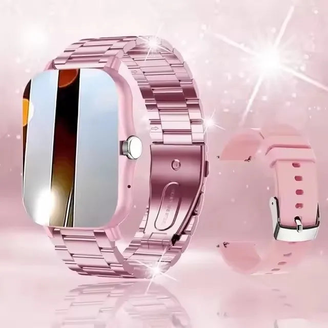 New Smart Watch Android IOS Phone 1.44‘’ Color Screen Bluetooth Call Blood Oxygen/Pressure Monitoring Smart Watch Women Men ht30