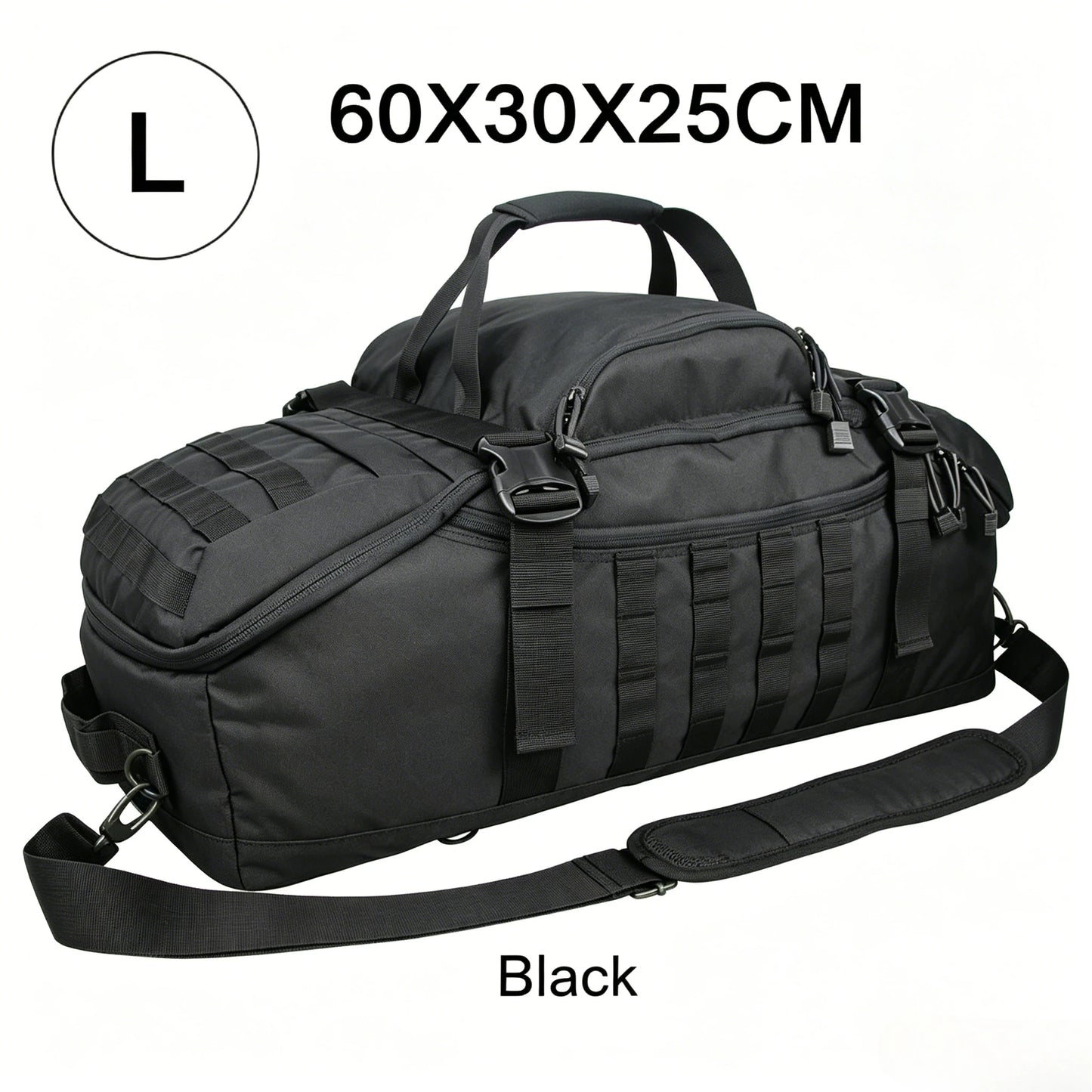 LQARMY 25L 45L 80L Sport Travel Bag Molle Tactical Backpack Gym Fitness Bag Large Duffle Bags for Camping Hunting Fishing