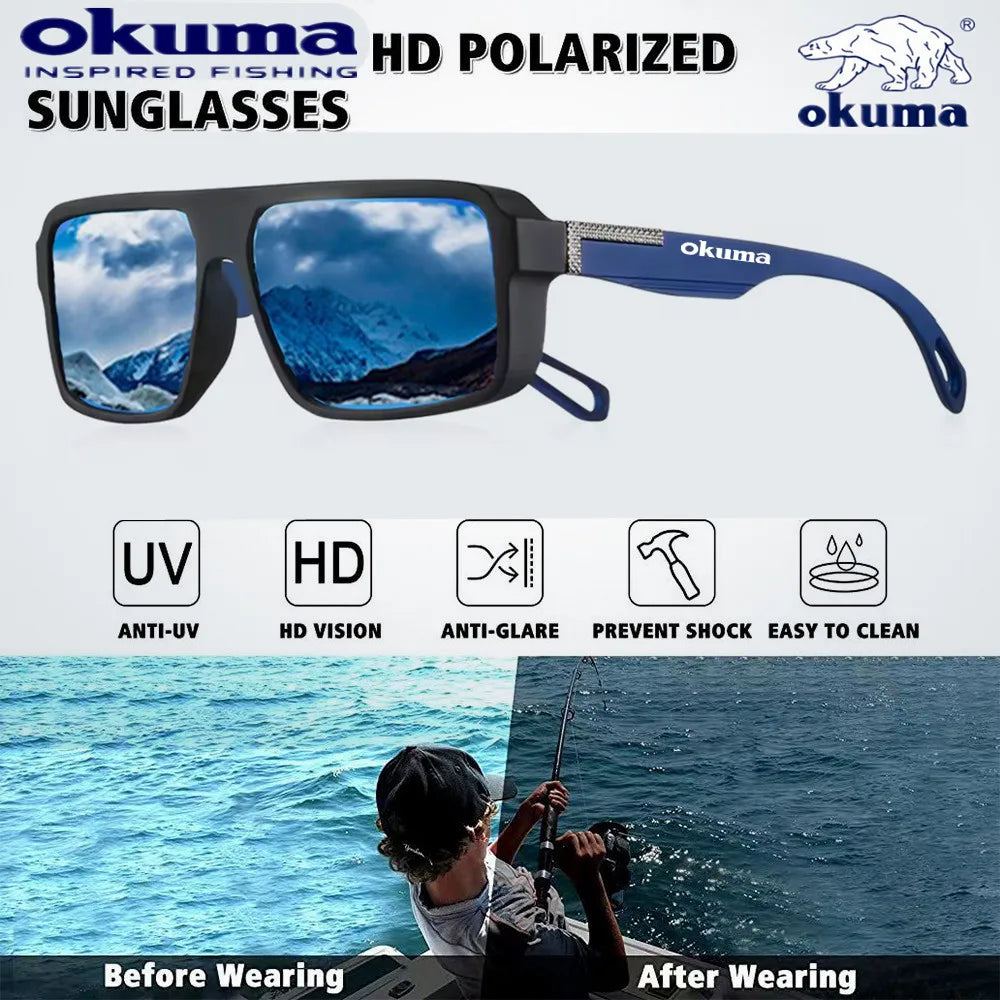 Okuma polarized fishing sunglasses UV400 men's and women's outdoor sports cycling hunting driving sunglasses