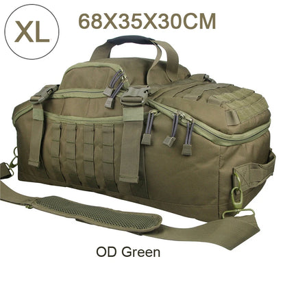 LQARMY 25L 45L 80L Sport Travel Bag Molle Tactical Backpack Gym Fitness Bag Large Duffle Bags for Camping Hunting Fishing