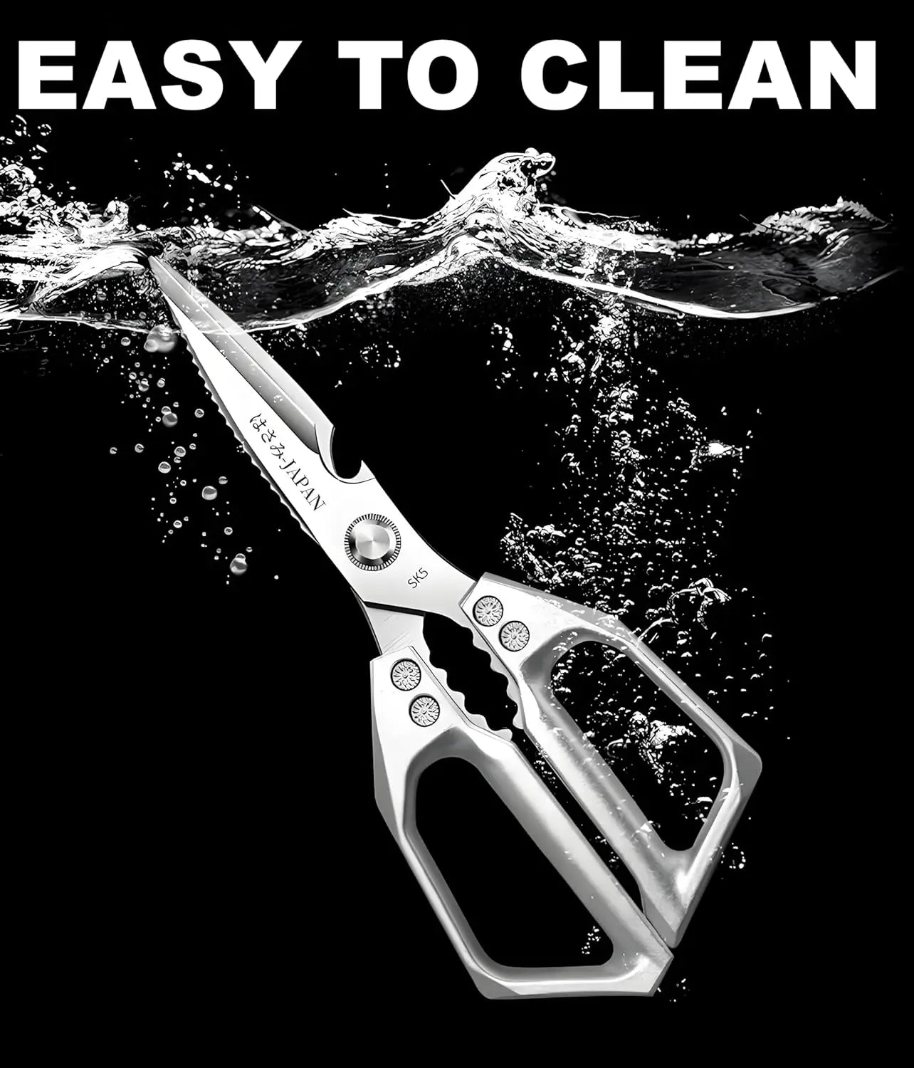 Kitchen Scissors, All Purpose，Ultra Sharp Meat Scissors，Heavy Duty Silver Cooking Scissor，Dishwash Safe Stainless Steel Kitchen Shears for Food, Chicken Bones, Turkey