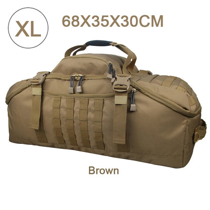 LQARMY 25L 45L 80L Sport Travel Bag Molle Tactical Backpack Gym Fitness Bag Large Duffle Bags for Camping Hunting Fishing