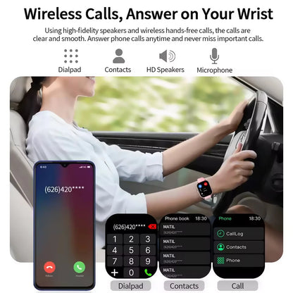Smart Watch Android IOS Phone 1.83 Inch Color Screen Bluetooth Answer Call Fitness Watches Tracker Smartwatch Women Men New Ht30