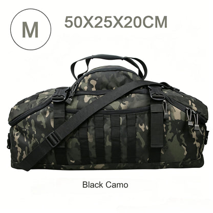 LQARMY 25L 45L 80L Sport Travel Bag Molle Tactical Backpack Gym Fitness Bag Large Duffle Bags for Camping Hunting Fishing