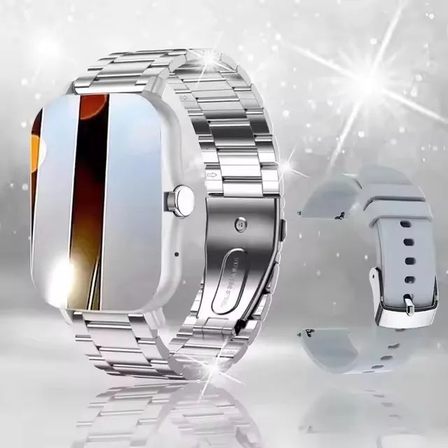 New Smart Watch Android IOS Phone 1.44‘’ Color Screen Bluetooth Call Blood Oxygen/Pressure Monitoring Smart Watch Women Men ht30