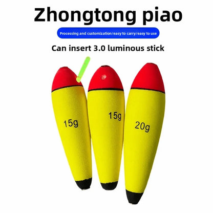 3pcs Peche 10g-100g Foam Fishing Float Elastic EVA Material Floating Buoyancy Buoyancy Fishing Tackle Water Sports