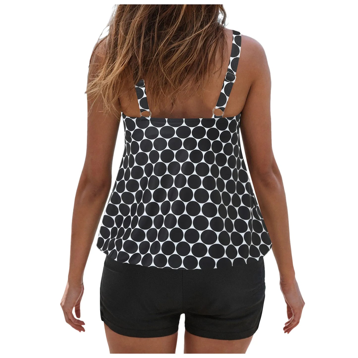 Tankini Swimsuits For Women 2 Piece Bathing Suits Summer Beachwear Tops With Boyshorts Loose Fit Swimwear Ladies Bikini Sets