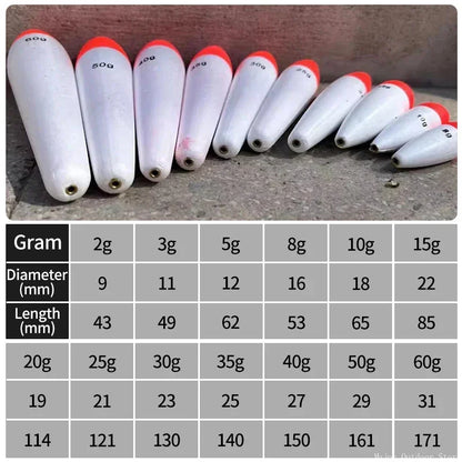 5Pcs Sea Fishing Buoys Floats EVA Casting Fishing Stick Float 2g-50g Saltwater Fishing Bobber Flotador Fishing Tackle pesca