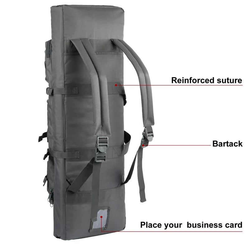 32 38 42 48 inch Tactical Double Rifle Case Molle Rifle Bag Sniper Airsoft Gun Case Backpack Hunting Gun Holster