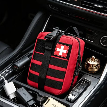 363pcs First Aid Kit Bag All Purpose Emergency Survival Home Car Office Travel Camping Outdoor Boating Essential Medical Bag