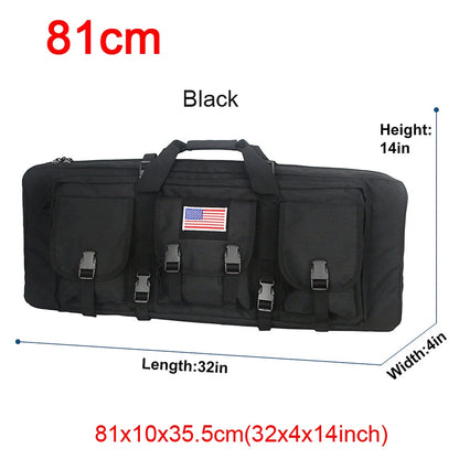 32 38 42 48 inch Tactical Double Rifle Case Molle Rifle Bag Sniper Airsoft Gun Case Backpack Hunting Gun Holster