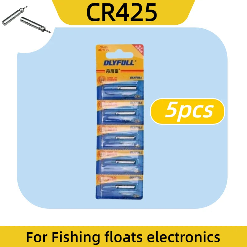 5-100PCS CR425 Fishing Float Battery High Brightness Night Fishing Luminous Battery for Electronic Floats Tackle Accessories