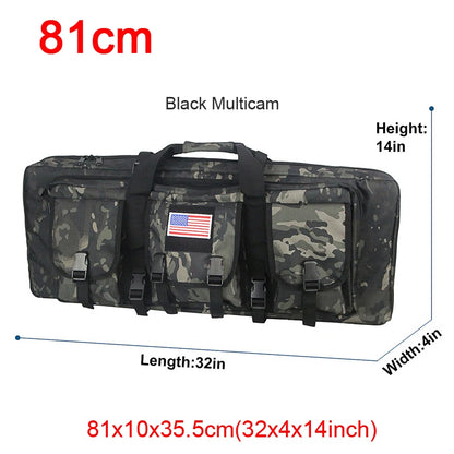 32 38 42 48 inch Tactical Double Rifle Case Molle Rifle Bag Sniper Airsoft Gun Case Backpack Hunting Gun Holster