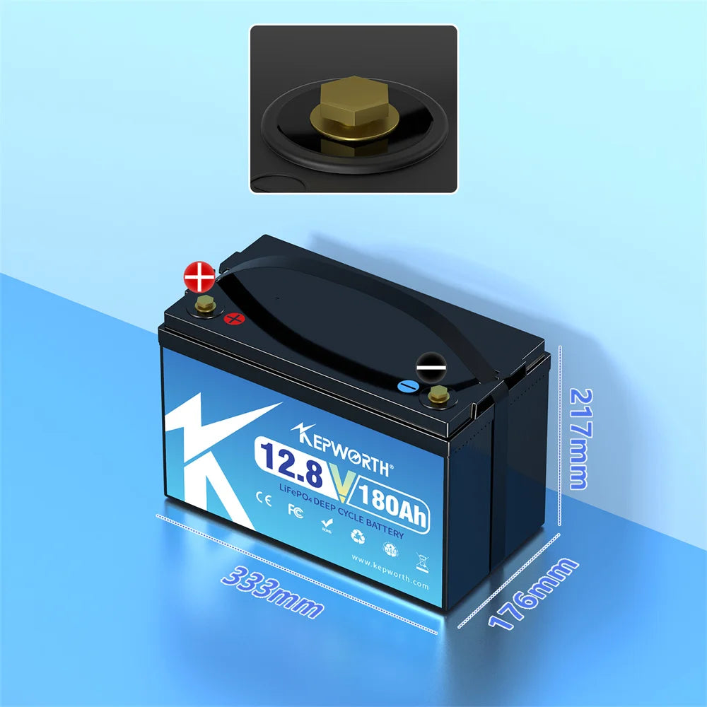 12V 24V 100Ah 120Ah 135Ah 300Ah LiFePO4 Lithium Iron Phosphate Battery With BMS  For Golf Cart EV RV Solar Energy Trolling Motor