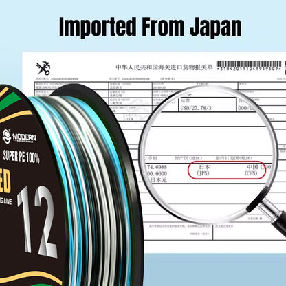 VIKINGAR 1000M 12 Strands Braided Fishing Line Super Strong Japan Multifilment PE Line Durable X12 300M 500M Carp Fishing Line