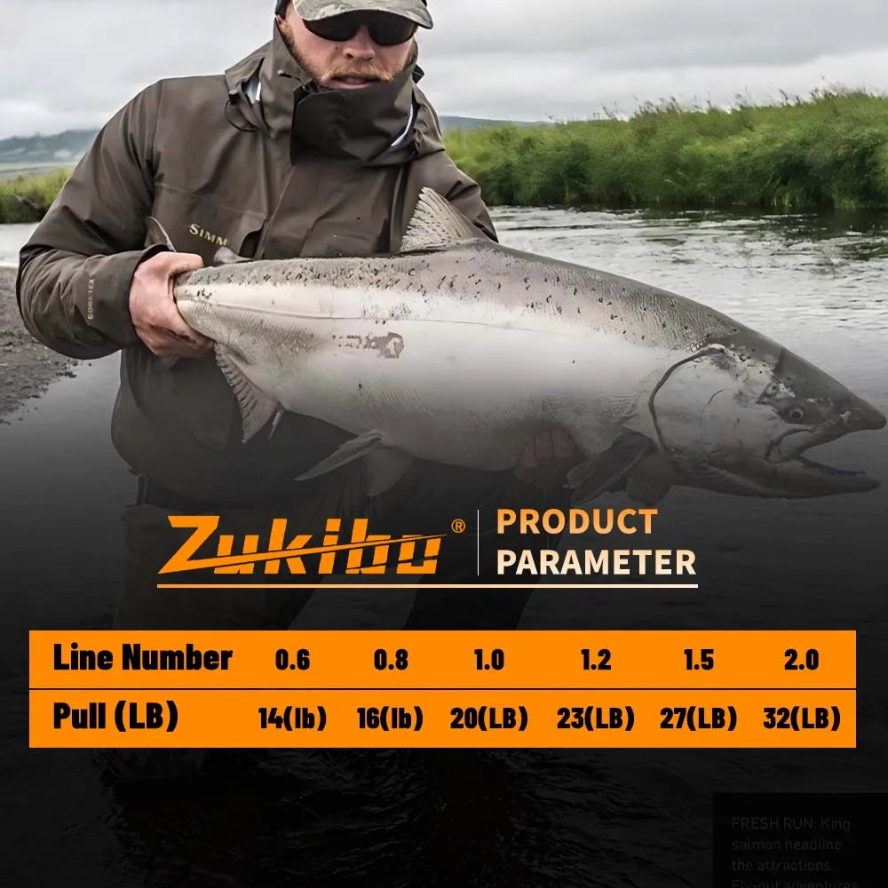 ZUKIBO X8 braided fishing wire 8 strands wire multifilament Japanese original fishing line Long distance casting tackle tax-free
