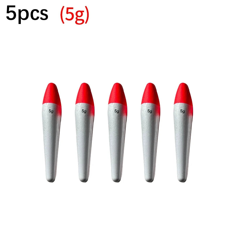 5Pcs Sea Fishing Buoys Floats EVA Casting Fishing Stick Float 2g-50g Saltwater Fishing Bobber Flotador Fishing Tackle pesca