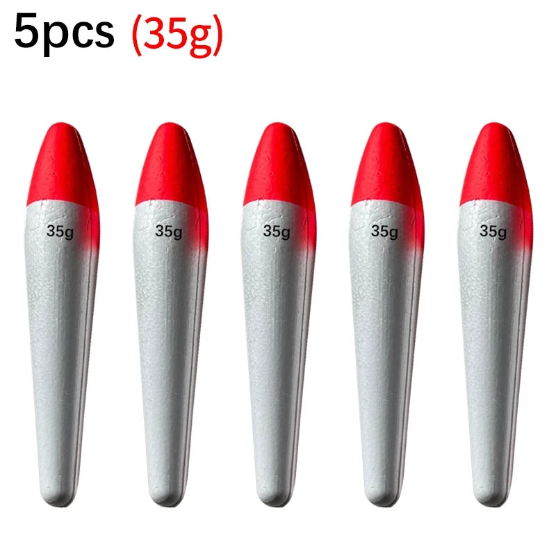 5Pcs Sea Fishing Buoys Floats EVA Casting Fishing Stick Float 2g-50g Saltwater Fishing Bobber Flotador Fishing Tackle pesca