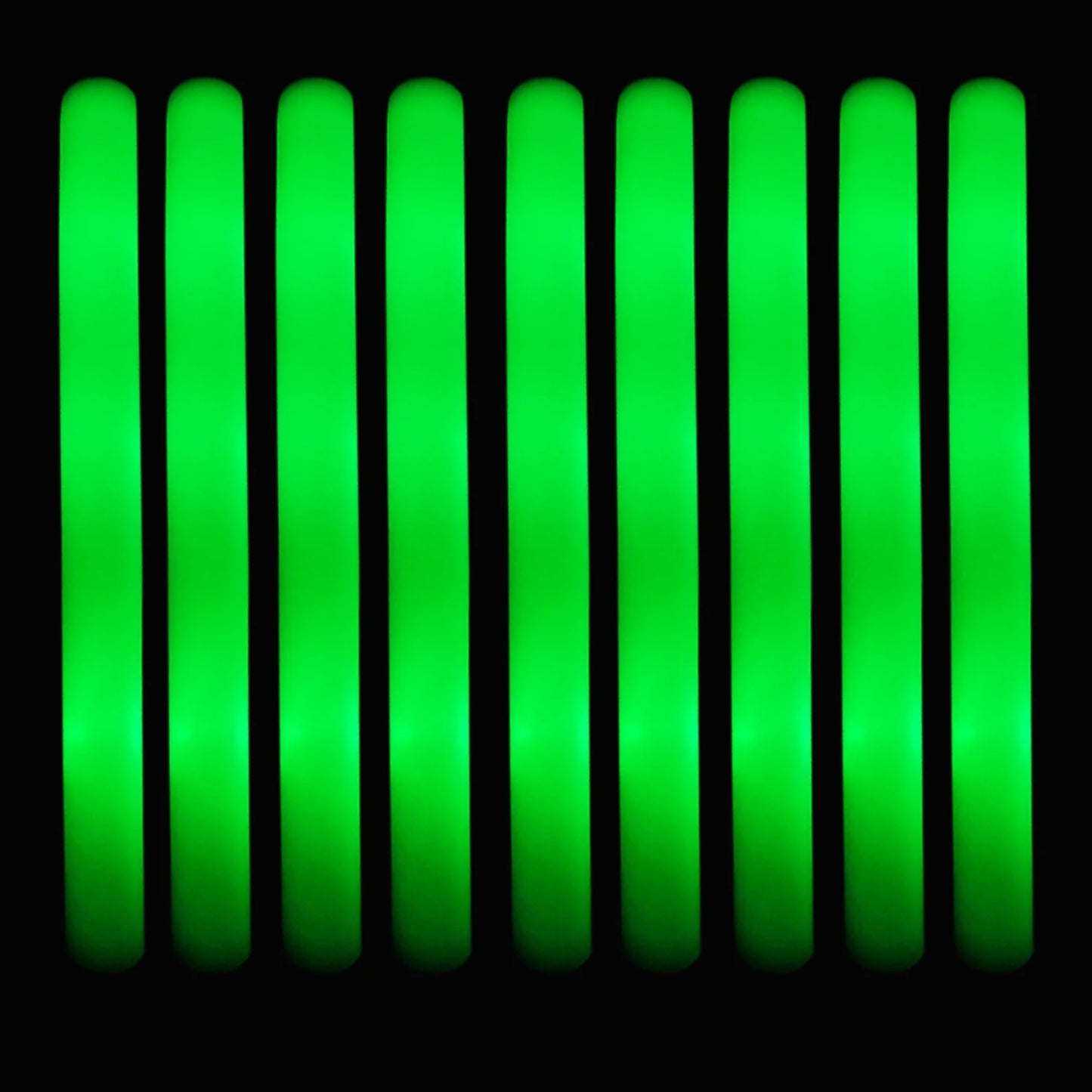 10/20/30/40/50/60pcs Customizable Colorful RGB LED Glow Sticks Glow Foam Stick Wedding Halloween Christmas Party Decoration