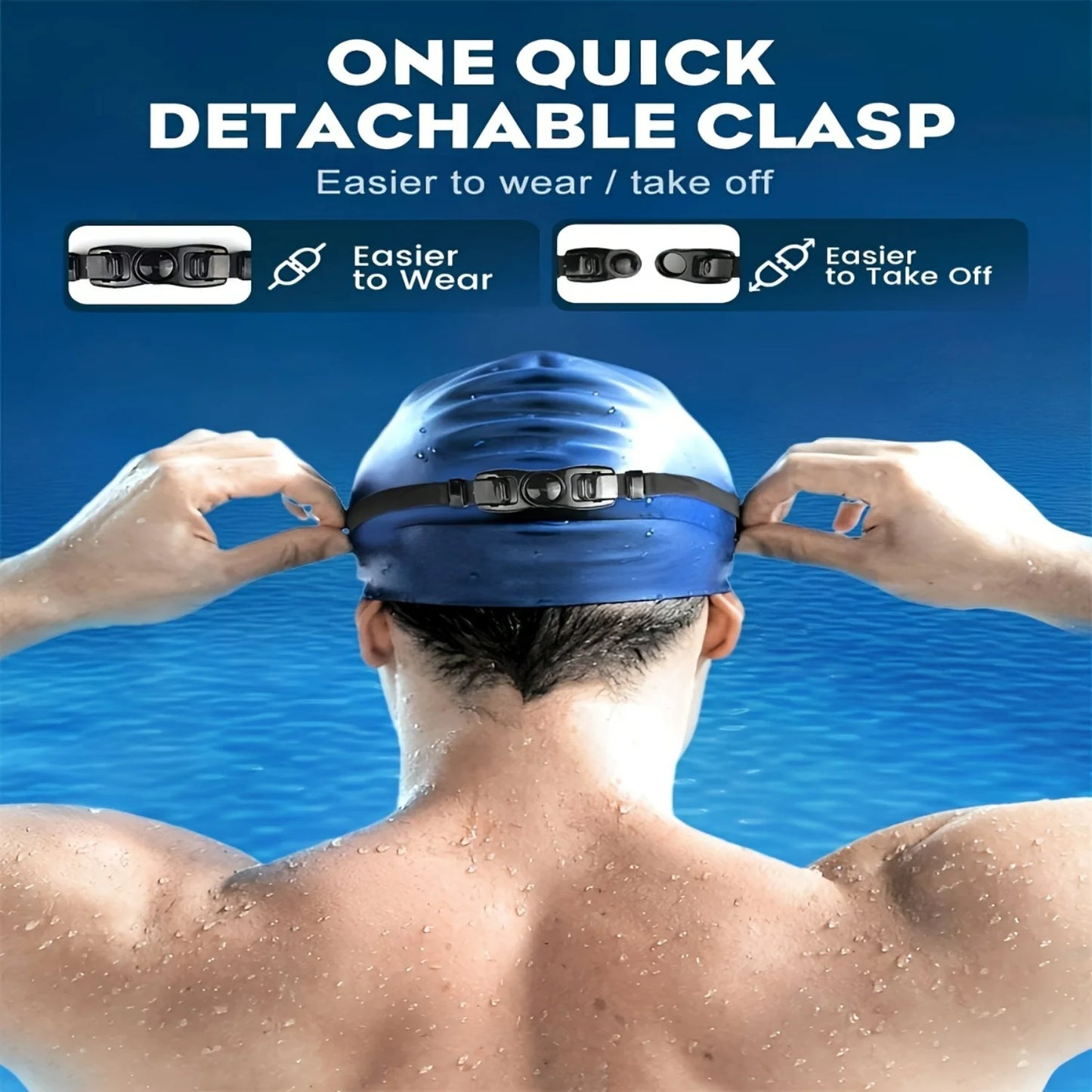 2pcs Wide View Anti-fog Swimming Goggles, Adjustable Swimming Glasses With Earplugs , Swimming Supplies