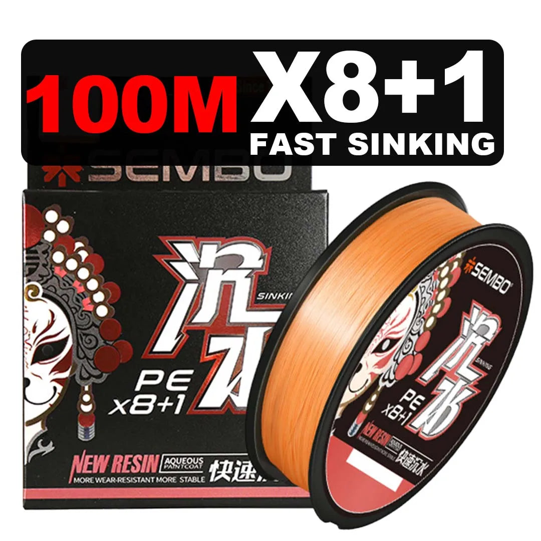 ZUKIBO X8 braided fishing wire 8 strands wire multifilament Japanese original fishing line Long distance casting tackle tax-free