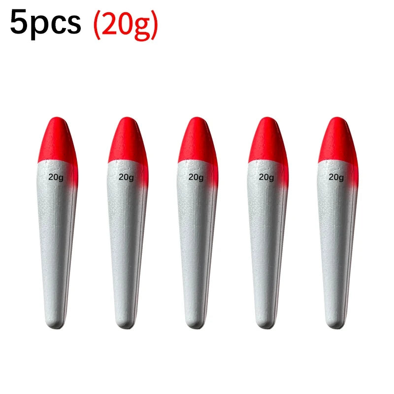5Pcs Sea Fishing Buoys Floats EVA Casting Fishing Stick Float 2g-50g Saltwater Fishing Bobber Flotador Fishing Tackle pesca