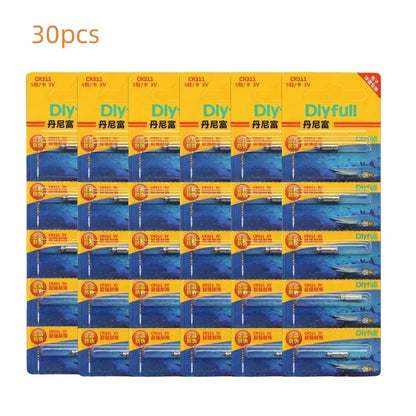 5-50PCS CR311 Luminous Battery Fishing Float Night Fishing Accessories Electronic Floats Batteries CR311