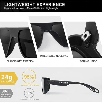 Okuma polarized fishing sunglasses UV400 men's and women's outdoor sports cycling hunting driving sunglasses