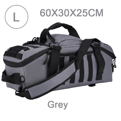 LQARMY 25L 45L 80L Sport Travel Bag Molle Tactical Backpack Gym Fitness Bag Large Duffle Bags for Camping Hunting Fishing