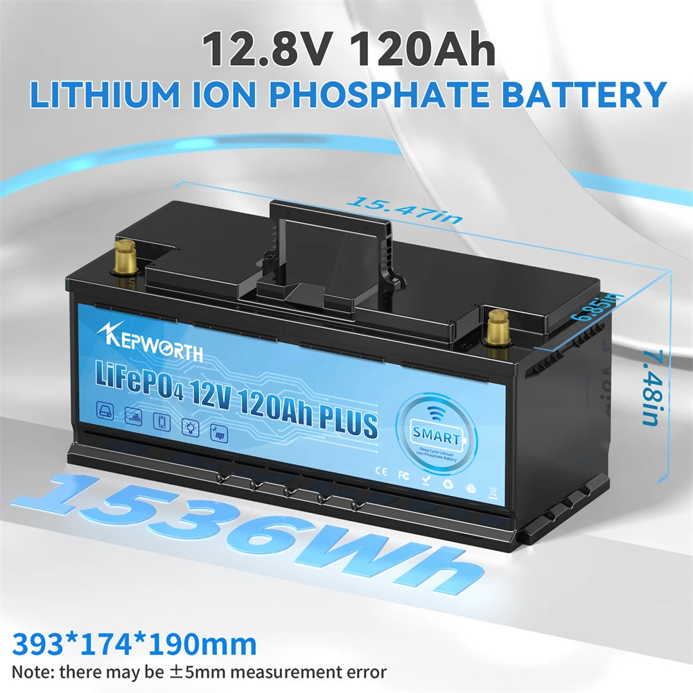 12V 24V 100Ah 120Ah 135Ah 300Ah LiFePO4 Lithium Iron Phosphate Battery With BMS  For Golf Cart EV RV Solar Energy Trolling Motor