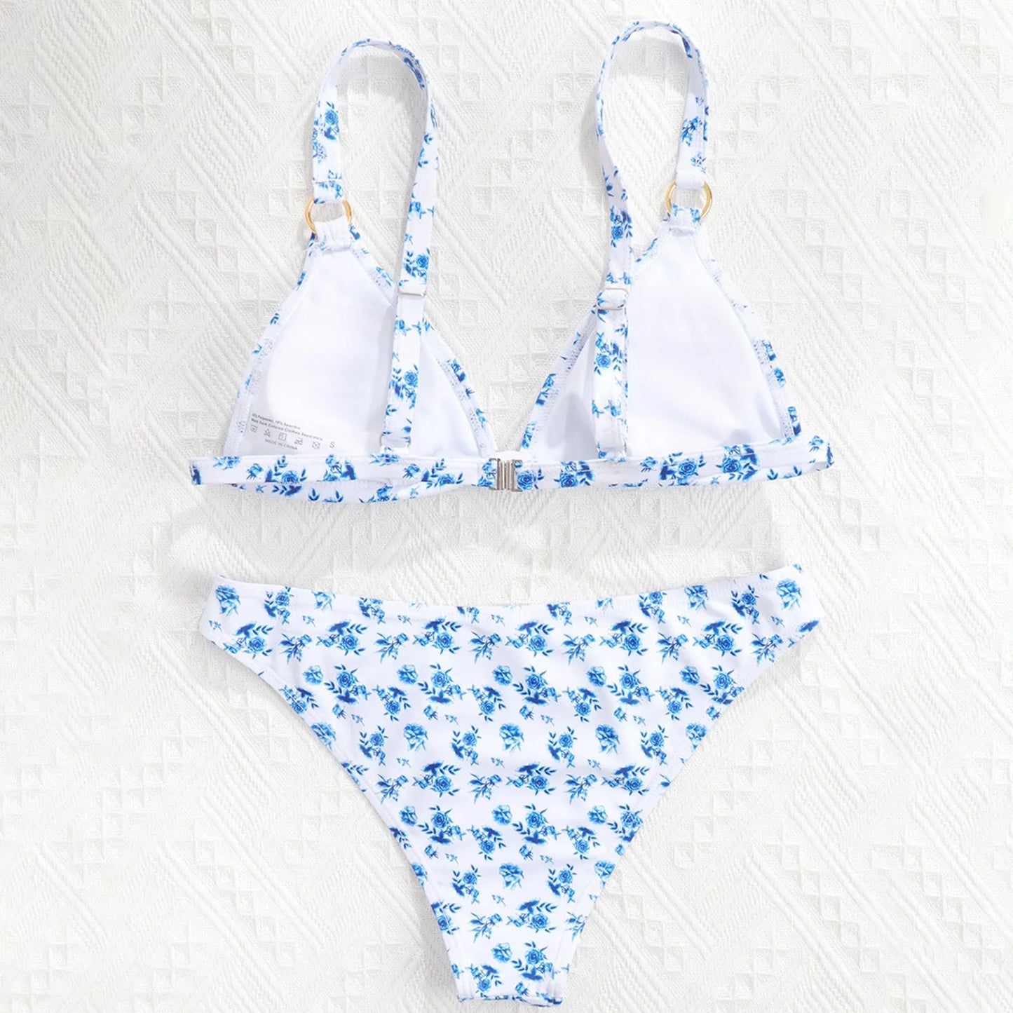 Men And Women Matching Swimsuits High Waisted Separate Swimsuit European And Fashion Printed Bathing Suits for Boys 16-18