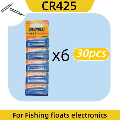 5-100PCS CR425 Fishing Float Battery High Brightness Night Fishing Luminous Battery for Electronic Floats Tackle Accessories