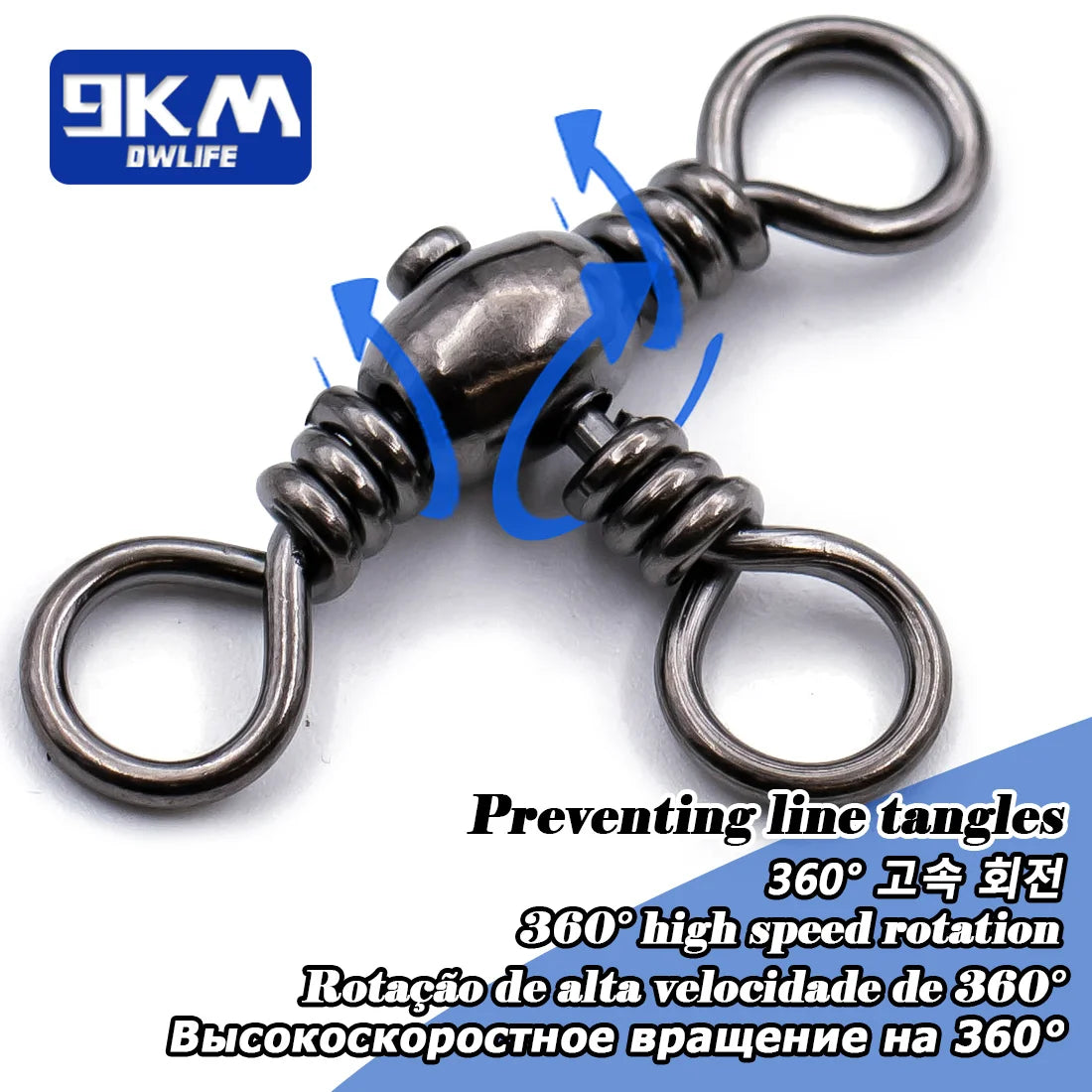3 Way Swivels 25~50Pcs Swivels Fishing Tackle Catfish Tackle Stainless Brass Catfish Surf Rigs Saltwater Fishing Barrel Swivels