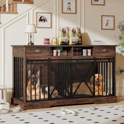 XL Heavy Duty Doube Dog Crate with Divider