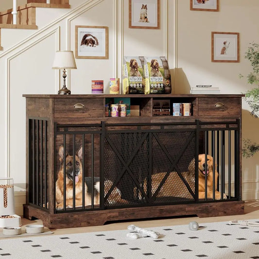 XL Heavy Duty Doube Dog Crate with Divider