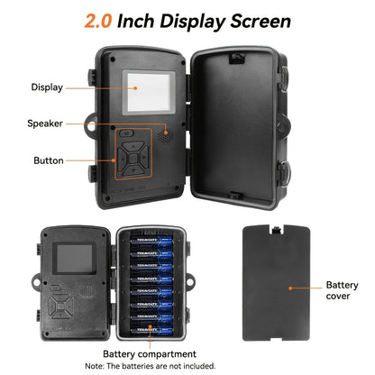 Hunting Camera Wild Infrared Night Vision Outdoor Motion Trail Game Cam Activated Tracking Photo Trap Cam Wild Surveillance